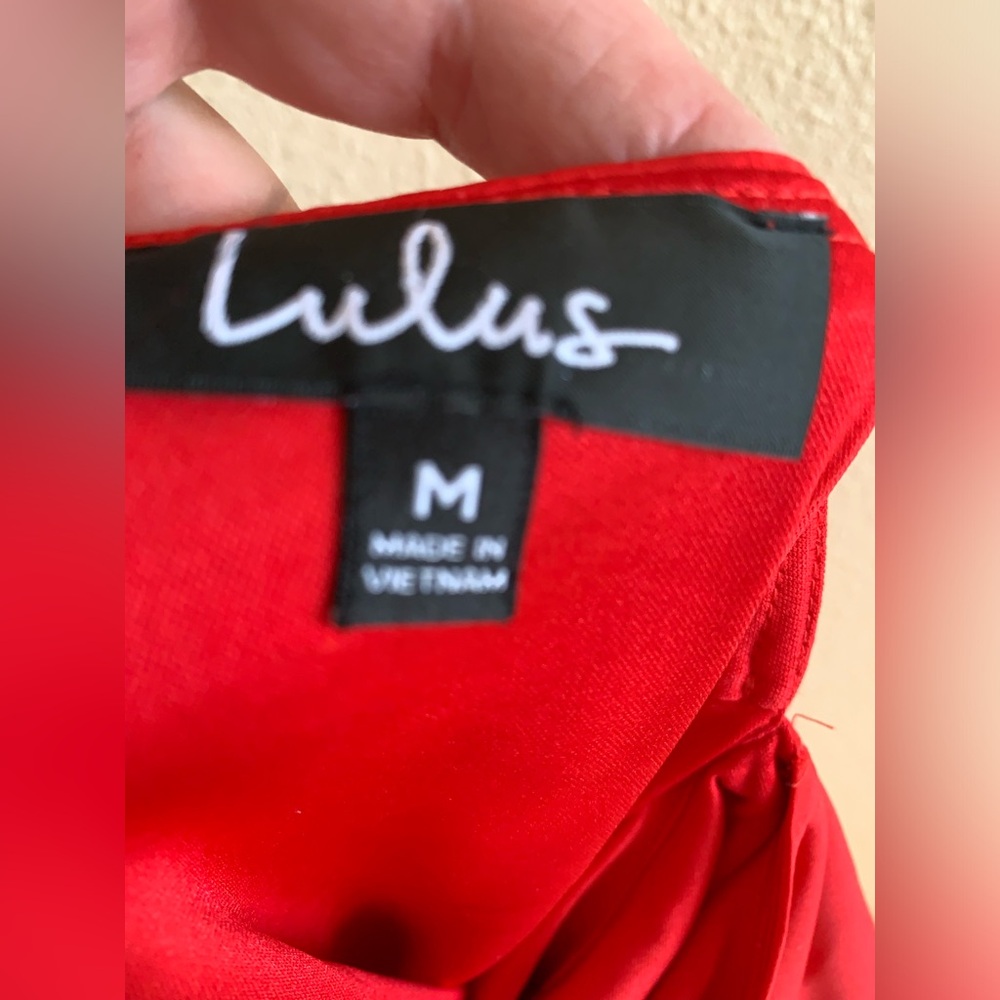 Lulu's Red Mini Dress - Picture 8 of 10